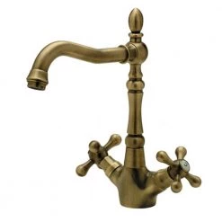 Μπαταρία νιπτήρος GLORIA ANTICA 34-1715 Μπρονζέ