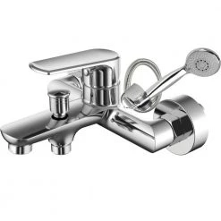 Μπαταρία μπάνιου με σπιράλ, τηλέφωνο και στήριγμα GLORIA FAVORE 35-3192