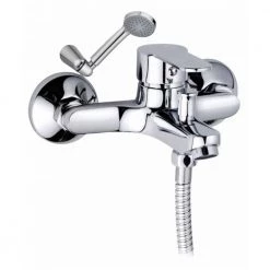 Μπαταρία μπάνιου με σπιράλ, τηλέφωνο και στήριγμα GLORIA STADA 11-3511