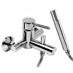 Μπαταρία μπάνιου με σπιράλ, τηλέφωνο και στήριγμα GLORIA STILO 13-1100