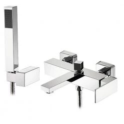Επίτοιχη μπαταρία λουτρού με σετ ντούς PYRAMIS STRETO PLUS 090924201