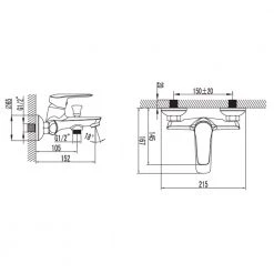 Μπαταρία λουτρού KARAG EASTER AZ23362C (Πλήρης) -Μπανιέρας Κατάστημα μπαταρία λουτρού karag easter az23362c πλήρης 2