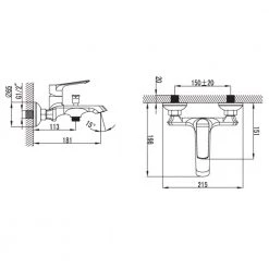 Μπαταρία λουτρού KARAG RALAP WGN23482C (Πλήρης)