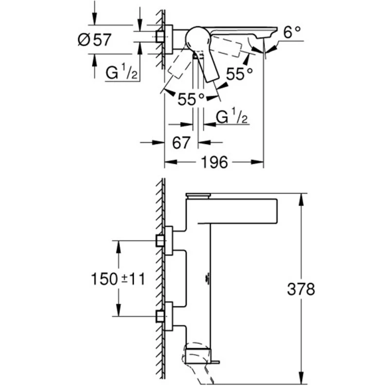 Μπαταρία μπάνιου GROHE ALLURE 32826001 Χρωμέ 5 Μπαταρία μπάνιου GROHE ALLURE 32826001 Χρωμέ - Image 3