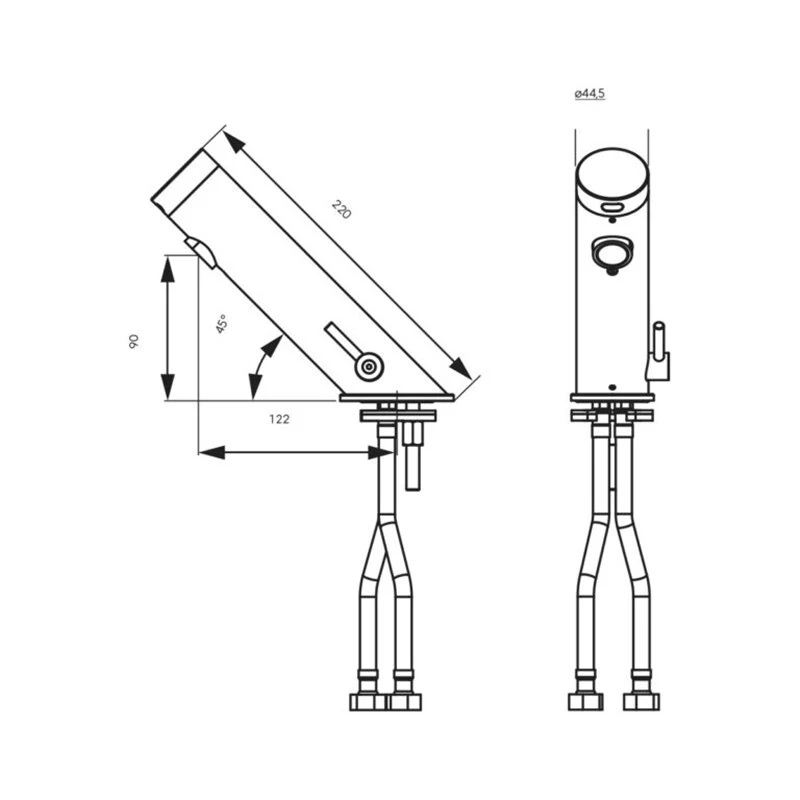 Μπαταρία νιπτήρα με αισθητήρα κίνησης FERRO BBB111 4 Μπαταρία νιπτήρα με αισθητήρα κίνησης FERRO BBB111 - Image 2