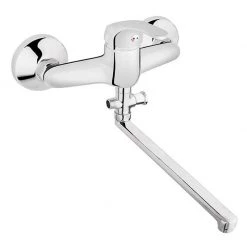 Μπαταρία νιπτήρα / μπάνιου τοίχου με σύνδεση ντους FERRO BASIC BBC5A