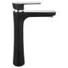 Μπαταρία νιπτήρα ψηλή FERRO ALGEO SQUARE BLACK/CHROME BAQ2LBLC -Μπανιέρας Κατάστημα μπαταρία νιπτήρα ψηλή ferro algeo square black chrome baq2lblc