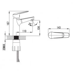 Μπαταρία νιπτήρος KARAG EASTER AZ16379C -Μπανιέρας Κατάστημα μπαταρία νιπτήρος karag easter az16379c 2