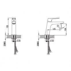 Μπαταρία νιπτήρος KARAG ENOCH WGR16477C -Μπανιέρας Κατάστημα μπαταρία νιπτήρος karag enoch wgr16477c 2