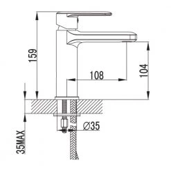 Μπαταρία νιπτήρος KARAG PEARL ZQ16328C -Μπανιέρας Κατάστημα μπαταρία νιπτήρος karag pearl zq16328c 2