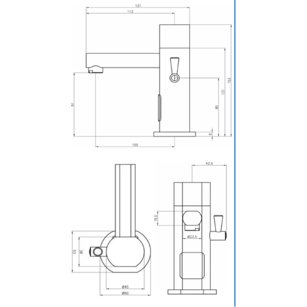 Μπαταρία νιπτήρος αναμεικτική με φωτοκύτταρο (6V) MCM 7030 4 Μπαταρία νιπτήρος αναμεικτική με φωτοκύτταρο (6V) MCM 7030 - Image 2
