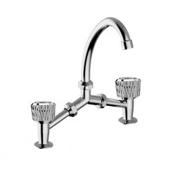 Μπαταρία νιπτήρος γέφυρα OTTONE MELODA ENNE 62010 Χρωμέ